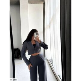 Костюм двійка жіночий піджак та штани р.S-M;M-L (4кол.) "ANNVER" купити недорого від прямого постачальника