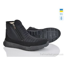 Фотография Ботинки женские стильные зима Марго 1 чорний (6 пар р.38-42) "Kindzer" недорого оптом от прямого поставщика