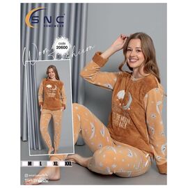 Піжама тепла жіноча 20600 beige р.M-2XL "DONELLA" недорого оптом від прямого постачальника