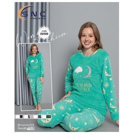 Піжама тепла жіноча 20599 green р.M-2XL "DONELLA" недорого оптом від прямого постачальника