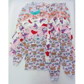 Фотография Пижама детская тёплая на девочку 1014 beige р.6-9 "Meloria" недорого оптом от прямого поставщика