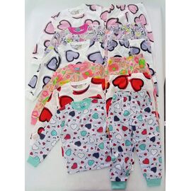 Фотография Пижама детская тёплая на девочку 1014-11 grey-pink р.6-9 "Meloria" недорого оптом от прямого поставщика