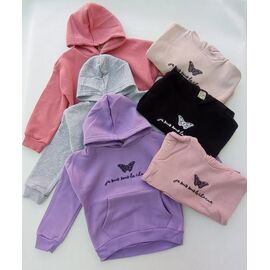 Фотография Худи детский на девочку 14580 grey р.5-8 "Meloria" недорого оптом от прямого поставщика