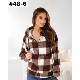 Куртка жіноча демісезонна 48-6 brown р.42-54 "HOME STYLE" недорого оптом від прямого постачальника