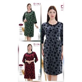 Халат жіночий 4913 wine р.58-64 "HOME STYLE" недорого оптом від прямого постачальника