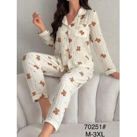 Фотография Пижама женская 70251 l.beige р.46-54 "HOME STYLE" недорого оптом от прямого поставщика