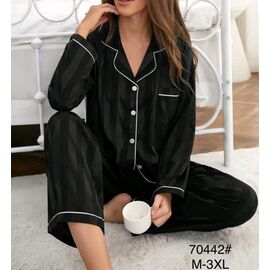 Фотография Пижама женская 70442 black р.46-54 "HOME STYLE" недорого оптом от прямого поставщика