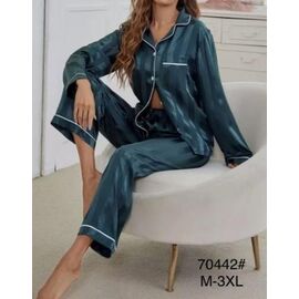 Фотография Пижама женская 70442 green р.46-54 "HOME STYLE" недорого оптом от прямого поставщика