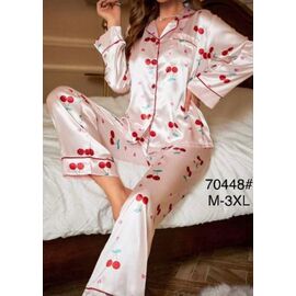 Фотография Пижама женская 70448 milk р.46-54 "HOME STYLE" недорого оптом от прямого поставщика