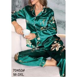 Фотография Пижама женская 70453 green р.46-54 "HOME STYLE" недорого оптом от прямого поставщика