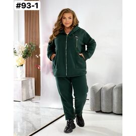 Фотография Костюм спортивный женский 93-1 green р.54-60 "HOME STYLE" недорого оптом от прямого поставщика