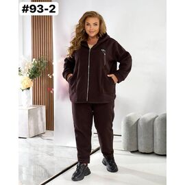 Фотография Костюм спортивный женский 93-2 brown р.54-60 "HOME STYLE" недорого оптом от прямого поставщика