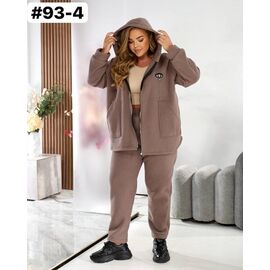 Фотография Костюм спортивный женский 93-4 beige р.54-60 "HOME STYLE" недорого оптом от прямого поставщика