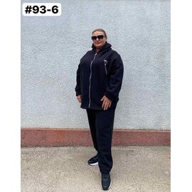 Фотография Костюм спортивный женский 93-6 black р.54-60 "HOME STYLE" недорого оптом от прямого поставщика