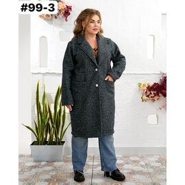 Фотография Пальто женское 99-3 d.grey р.50-60 "HOME STYLE" недорого оптом от прямого поставщика
