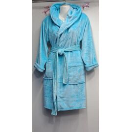 Фотография Халат женский тёплый RL892 l.blue р.M-2XL "HOME STYLE" недорого оптом от прямого поставщика