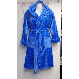 Фотография Халат женский тёплый RL893 blue р.M-2XL "HOME STYLE" недорого оптом от прямого поставщика