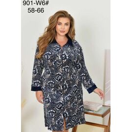 Халат жіночий RL901-W6 grey р.58-66 "HOME STYLE" недорого оптом від прямого постачальника