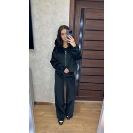 Фотография Костюм спортивный женский VL106 black р.42-46 "VALENTINA" недорого оптом от прямого поставщика