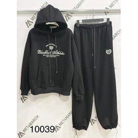 Фотография Костюм спортивный женский 10039 black р.S-L "Met&March" недорого оптом от прямого поставщика
