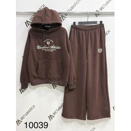 Фотография Костюм спортивный женский 10039 brown р.S-L "Met&March" недорого оптом от прямого поставщика