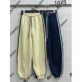 Фотография Штаны спортивные женские тёплые 1673 navy р.S-L "Met&March" недорого оптом от прямого поставщика