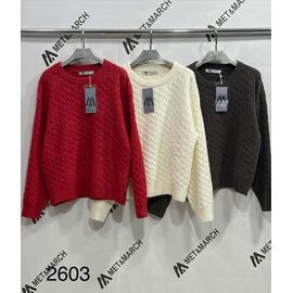 Фотография Свитер женский 2603 red р.one size "Met&March" недорого оптом от прямого поставщика