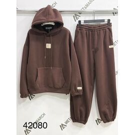 Фотография Костюм спортивный женский 42080 brown р.S-L "Met&March" недорого оптом от прямого поставщика
