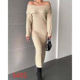 Фотография Платье женское 5492 beige р.one size "Met&March" недорого оптом от прямого поставщика