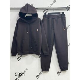 Фотография Штаны спортивные женские тёплые 5821 brown р.M-XL "Met&March" недорого оптом от прямого поставщика