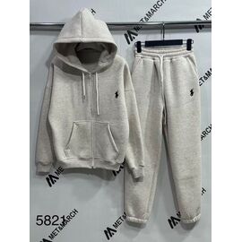 Штани спортивні жіночі теплі 5821 l.grey р.M-XL "Met&March" недорого оптом від прямого постачальника