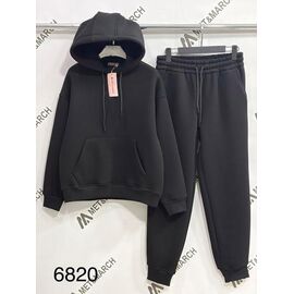 Фотография Костюм спортивный женский 6820 black р.S-L "Met&March" недорого оптом от прямого поставщика