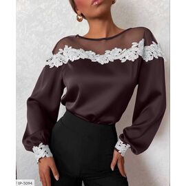 Ніжна та елегантна блузка з шовку-армані р.44-46 "LANA" купити недорого від прямого постачальника