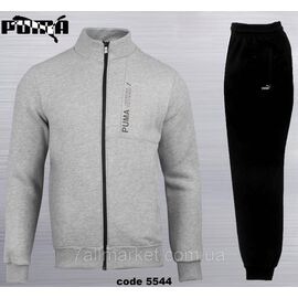 Фотография Спортивный мужской костюм на флисе Пума батал размеры 2XL-6XL (3цв) "REMAIN" недорого от прямого поставщика