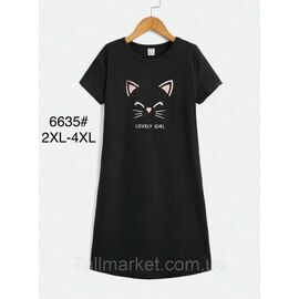 Туніка жіноча молодіжна р-ри 2XL-4XL  "FLOWER" купити недорого від прямого постачальника