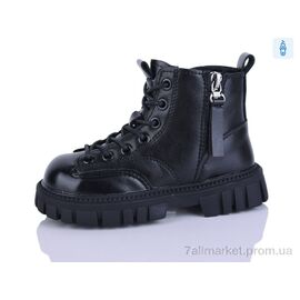 Черевики дитячі зручні Весна/осінь A002 black (8 пар р.27-31) "KEWK" недорого оптом від прямого постачальника