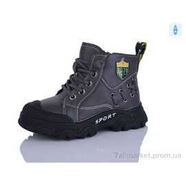 Черевики дитячі зручні Весна/осінь 8037 grey (8 пар р.26-30) "KEWK" недорого оптом від прямого постачальника