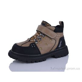Черевики дитячі зручні Весна/осінь 8031 khaki (8 пар р.26-30) "KEWK" недорого оптом від прямого постачальника