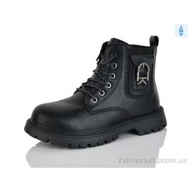 Черевики дитячі зручні Весна/осінь B150 black (8 пар р.32-37) "KEWK" недорого оптом від прямого постачальника