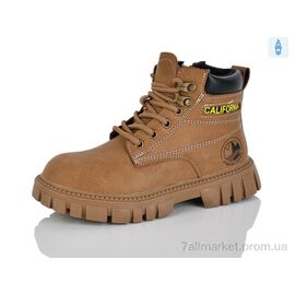 Черевики дитячі зручні Весна/осінь 9035 brown (6 пар р.31-36) "KEWK" недорого оптом від прямого постачальника