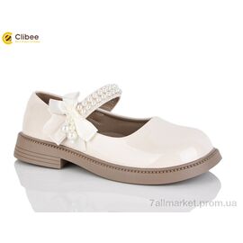 Фотография Туфли детские удобные Весна/осень DC662 biege (6 пар р.32-37) "Clibee-Apawwa" недорого оптом от прямого поставщика