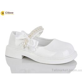 Фотография Туфли детские удобные Весна/осень DB660 white (6 пар р.26-31) "Clibee-Apawwa" недорого оптом от прямого поставщика