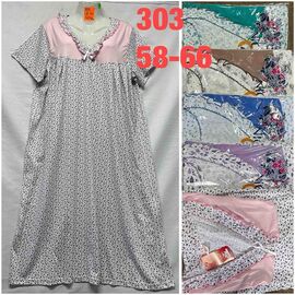 Фотография Ночнушка женская 303 mix р.58-66 "SHELLY" недорого оптом от прямого поставщика