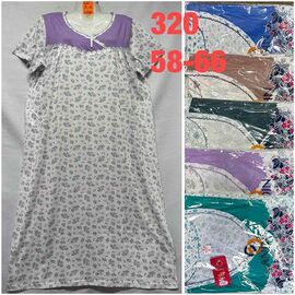 Фотография Ночнушка женская 320 mix р.58-66 "SHELLY" недорого оптом от прямого поставщика