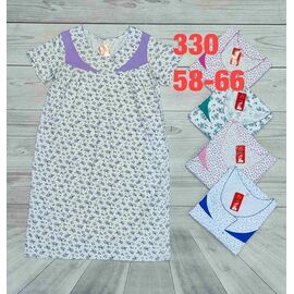 Фотография Ночнушка женская 330-1 mix р.58-66 "SHELLY" недорого оптом от прямого поставщика