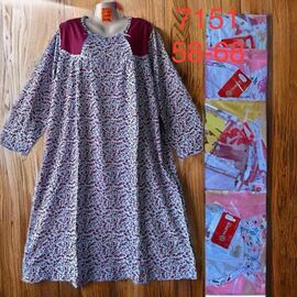 Фотография Ночнушка женская 7151 mix р.58-68 "SHELLY" недорого оптом от прямого поставщика