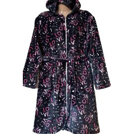 Халат жіночий теплий H102 black р.48-58 "SHELLY" недорого оптом від прямого постачальника