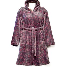 Халат жіночий теплий H115 grey-pink р.48-58 "SHELLY" недорого оптом від прямого постачальника