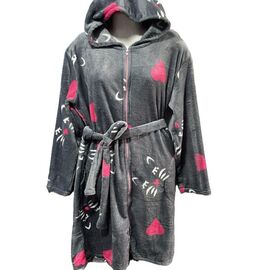 Халат жіночий теплий H128 grey р.48-58 "SHELLY" недорого оптом від прямого постачальника