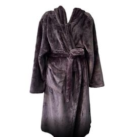 Фотография Халат женский тёплый H135 browm р.56-60 "SHELLY" недорого оптом от прямого поставщика